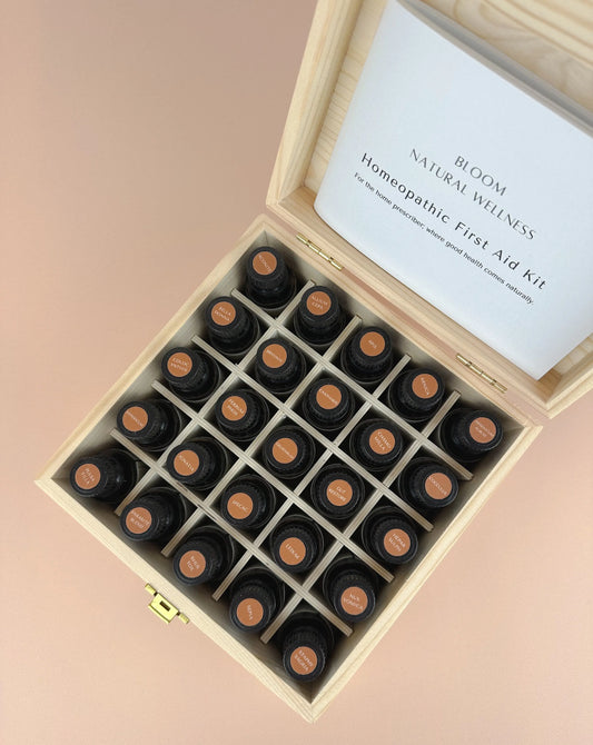 Homeopathic Remedy Kit - 25 Homeopathic Remedies - Bloom Natural Wellness