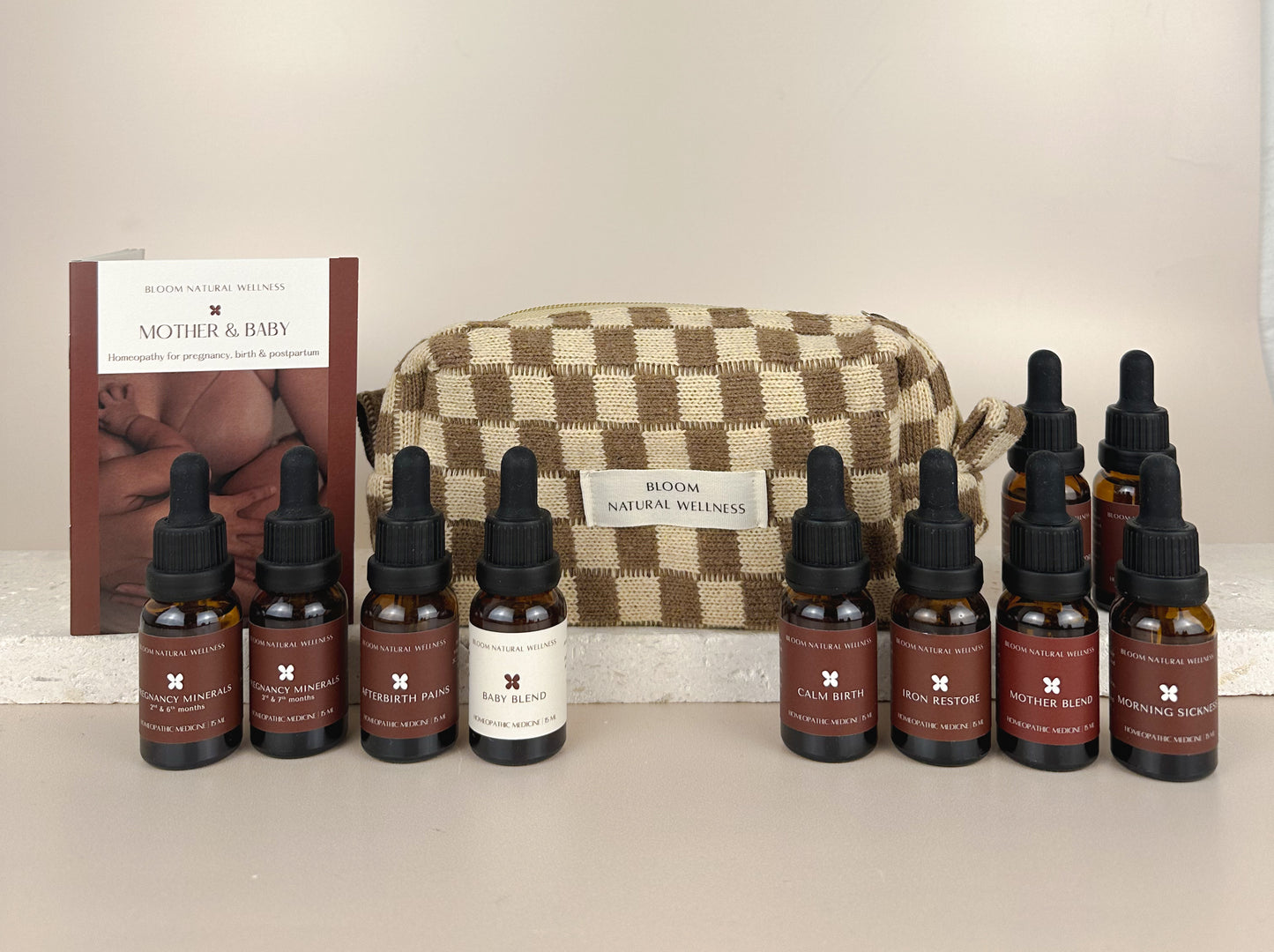 Homeopathic Mother & Baby kit - Pregnancy, birth & postpartum - Custom 5 or 10 remedies