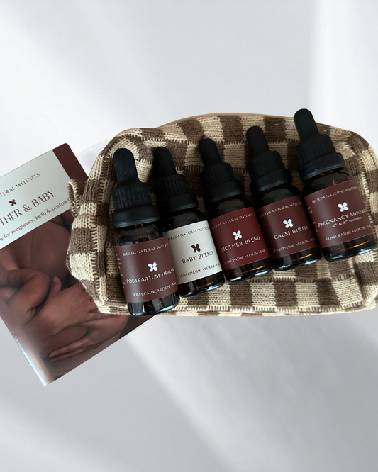 Mother & Baby Kit - Homeopathic remedies for Pregnancy, Birth & Postpartum - Custom 5 or 10 Remedies