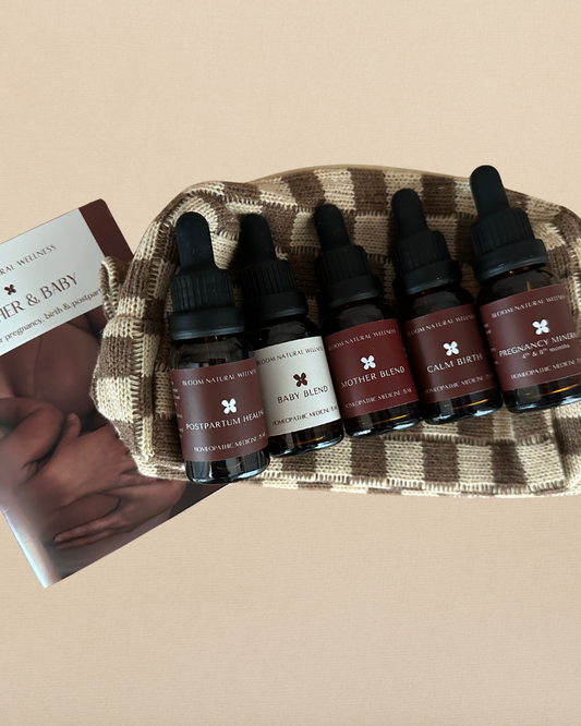 Mother & Baby Kit - Homeopathic remedies for Pregnancy, Birth & Postpartum - Custom 5 or 10 Remedies